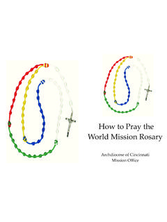 How to Pray the World Mission Rosary