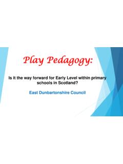 Play Pedagogy - Education Scotland
