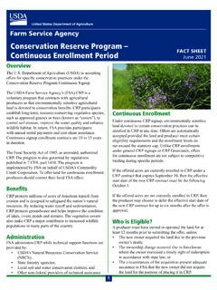 Conservation Reserve Program – FACT SHEET Continuous ...