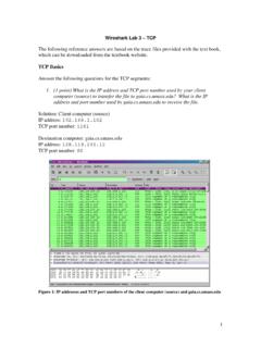 Wireshark Lab 3 – TCP - web.eecs.utk.edu