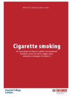 Cigarette smoking - WHO