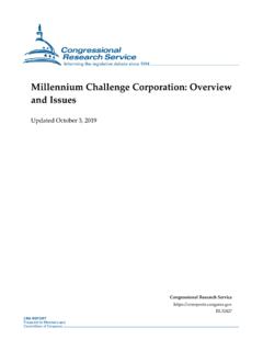 Millennium Challenge Corporation: Overview and Issues