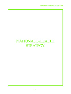 NATIONAL E-HEALTH STRATEGY - ISFTeH