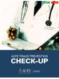 ACFE FRAUD PREVENTION CHECK-UP