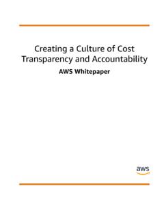 Creating a Culture of Cost Transparency and …