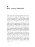 Water sampling and analysis - World Health Organization