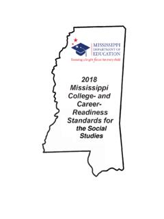 Studies the Social Studies - Mississippi Department of ...