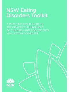 NSW Eating Disorders Toolkit - Ministry of Health