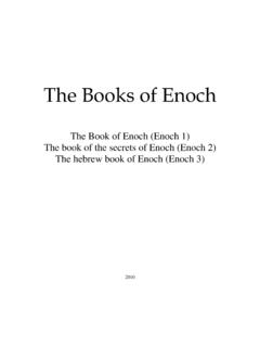 The Book of Enoch - The MarkFoster.NETwork Publications ...