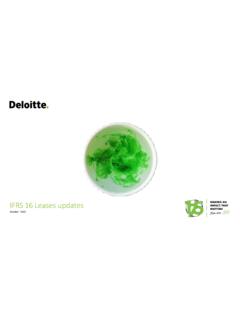 IFRS 16 Leases updates - Deloitte
