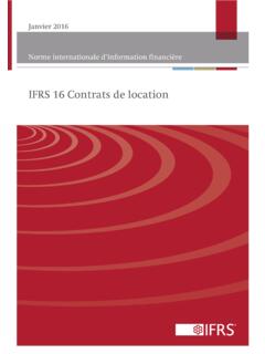 IFRS 16 Contrats de location