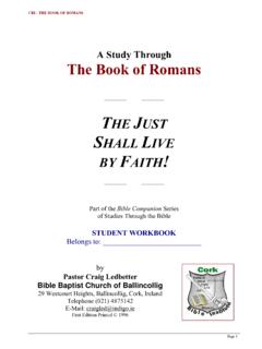 A Study Through The Book of Romans - Bible Baptist Church ...