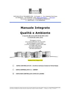 Manuale Integrato Qualit&#224; e Ambiente - Chi siamo
