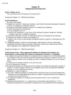 Employment Inventions Act Chapter 39 Enacted by Chapter ...