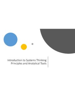 Introduction to Systems Thinking Principles and Analytical ...