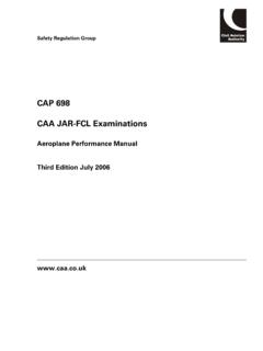CAP 698 CAA JAR-FCL Examinations