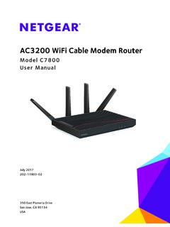 AC3200 WiFi Cable Modem Router - Netgear