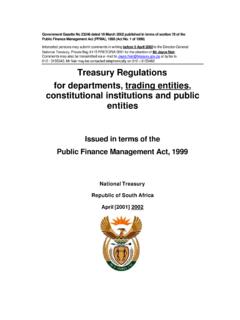 Treasury Regulations for departments, trading entities ...