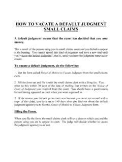 HOW TO VACATE A DEFAULT JUDGMENT - California