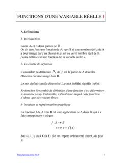 FONCTIONS D'UNE VARIABLE R&#201;ELLE 1 - ginoux.univ-tln.fr