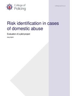 Risk identification in cases of domestic abuse