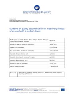 QWP-BWP Guideline on medicinal products used with a ...
