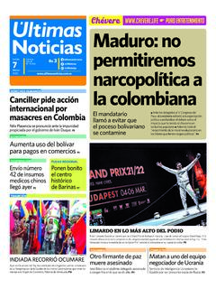 lunes Bs 7 narcopol&#237;tica a canciller pide acci&#243;n la colombiana