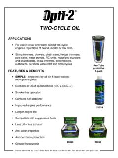 TWO-CYCLE OIL - Premium Lubricants from Interlube ...