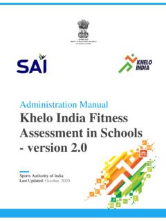 Administration Manual Khelo India Fitness Assessment in ...