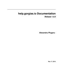 help.gorgias.io Documentation - media.readthedocs.org