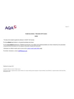 GCSE Grade Boundaries November 2014 ... - filestore.aqa.org.uk