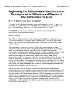 Engineering and Environmental Specifications of State ...