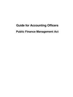 Guide for Accounting Officers - National Treasury