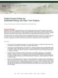 Project Finance Primer for Renewable Energy and Clean Tech ...