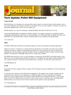 Tech Update: Pellet Mill Equipment - Forestnet