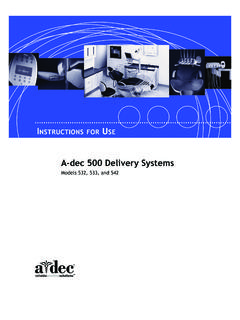 A-dec 500 Delivery Systems - ProSites, Inc.