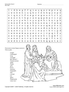 Nativity Word Search Puzzle - tlsbooks.com