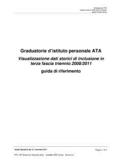 Graduatorie d’istituto personale ATA