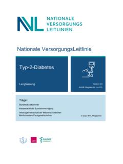 Nationale VersorgungsLeitlinie Typ-2-Diabetes ...