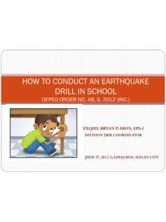 HOW TO CONDUCT AN EARTHQUAKE DRILL IN SCHOOL