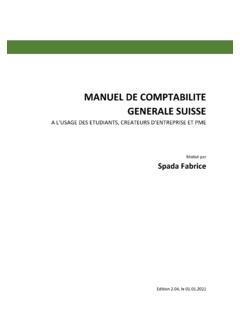 MANUEL DE COMPTABILITE GENERALE SUISSE