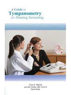 A Guide to Tympanometry - University of Oregon