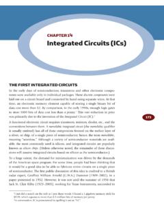 CHAPTER 14 Integrated Circuits (ICs) - University of …