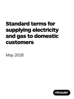 Standard terms for supplying electricity and gas to ...