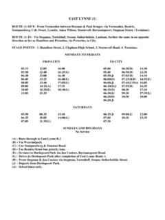 EAST LYNNE (1) - Tshwane Bus Routes