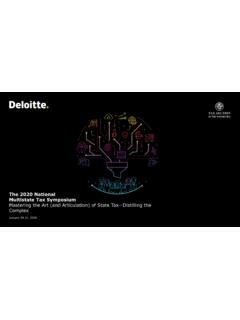 Multistate Tax Symposium - Deloitte
