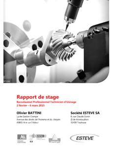 Rapport de stage - Olivier BATTINI