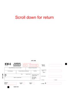 Scroll down for return - Kansas Department of Revenue