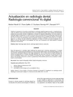 Actualizaci&#243;n en radiolog&#237;a dental. Radiolog&#237;a ...