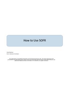 How to Use SOFR - Federal Reserve Bank of New York